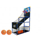 Basketbalová sada stojan s košom a loptami 142 cm modrá 